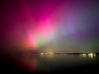 Nordlichter über dem Bodensee