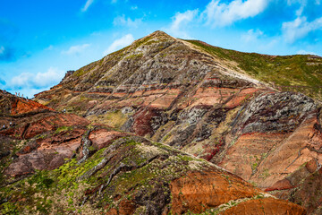 dramatic coastline with rocks of Madeira, Portugal