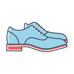 Stylish Light Blue Men's Leather Oxford Shoes with Red Soles