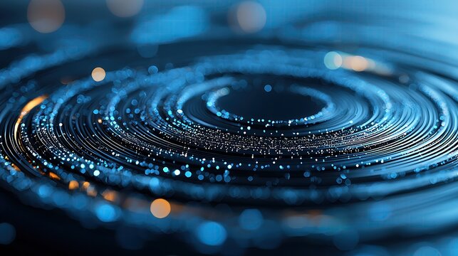 Abstract swirling blue and teal background texture image