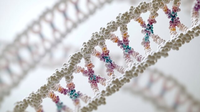 Biochemical pathway of DNA replication showing helicase polymerase white background