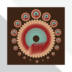 beautiful floral mandala art traditional islam