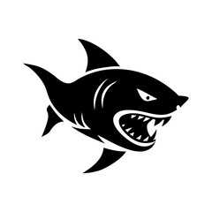 Fish or seafood flat icon for food apps and websites
