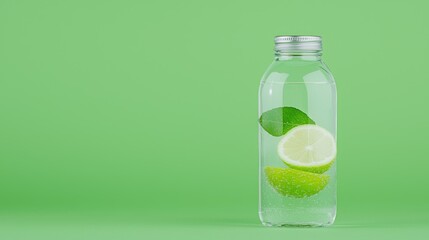 Refreshing green summer beverage stock photo healthy drink for blogs and websites