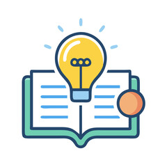 Creative ideas: book with light bulb as a source