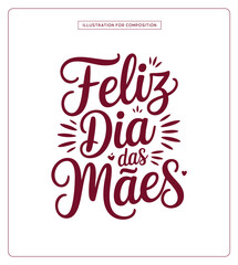 Lettering Dia das Mães