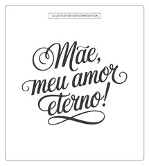 Lettering Dia das Mães