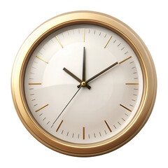 old clock isolated on white