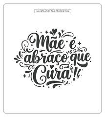 Lettering Dia das Mães