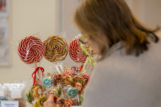 manufactured lollipop and candy