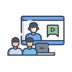 Online webinar, training course, distance education, e-learning, tutorial