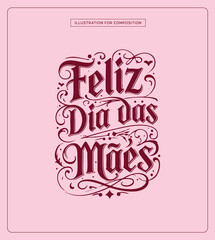 Lettering Dia das Mães