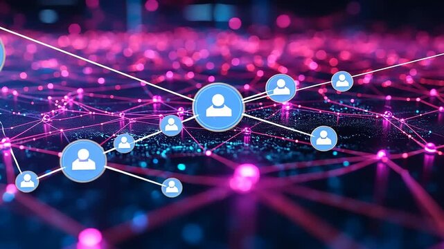 Digital network connecting people (1)