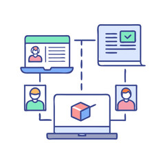 Remote Collaboration and Project Management Workflow with Team