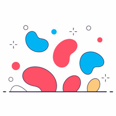 Abstract Colorful Shapes Background