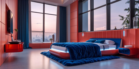 modern living room with sofa and stylish furniture in cozy home interior-8