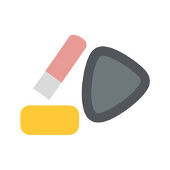 Emoji Combination: Stationery on a Black Background Illustration