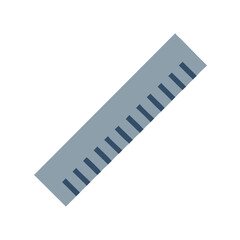 Blue Ruler with Black Background for Measurement Purposes