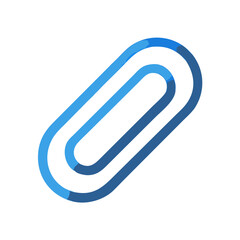 Blue Link Icon on Black Background, Connection Concept