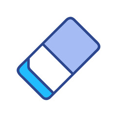 Illustration of a Rubber Eraser Tool on Black Background