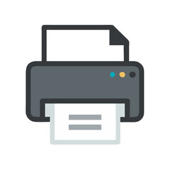 Printer Icon Illustration - Office Equipment and Technology