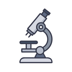 Cartoon Microscope Illustration: Scientific Research and Analysis
