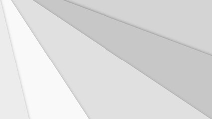 Abstract gray geometric background. Vector banner with lines and shadows.