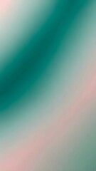 Fototapeta premium Gradient blur of teal green and light blossom pink. Fresh, romantic, and softly balanced.