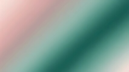 Fototapeta premium Gradient blur of teal green and light blossom pink. Fresh, romantic, and softly balanced.