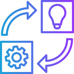 Scalability Solutions line gradient icon