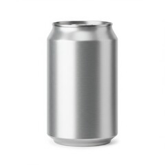 Aluminum can beverage container drink object product still life shot isolated on white background