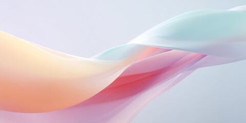 Fototapeta premium Abstract liquid texture shapes in pastel range of different colors