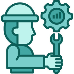 Obraz premium Workflow Optimization solid icon