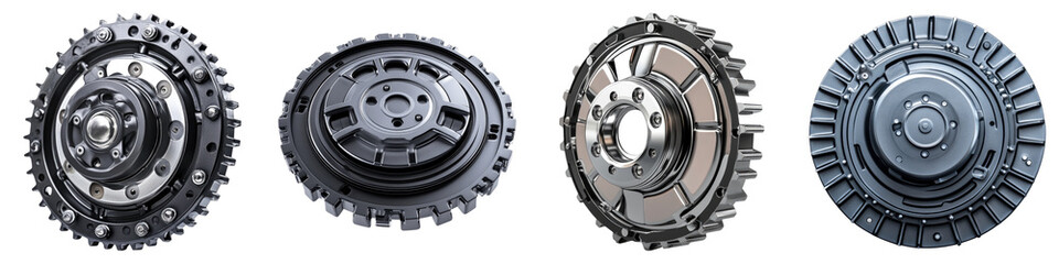 Car clutch Isolated on transparent background. PNG , Set of