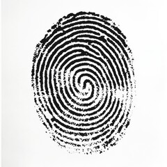 Exploring the Intricate Beauty of a Black and White Fingerprint's Design Captured in Basic Form, Emphasizing the Stunning Patterns of Individual Identity