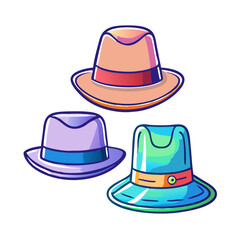 Stylish Hats Collection in Various Colors and Designs with an Artistic Flair