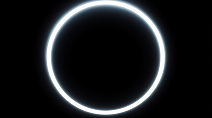 Obraz premium circular halo of soft light fading into darkness