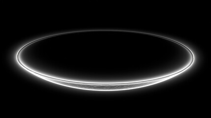 circular halo of soft light fading into darkness