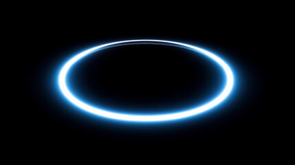 Obraz premium circular halo of soft light fading into darkness