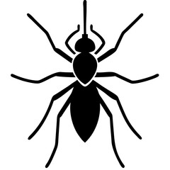 Creative Gnat Icon Vector Illustration