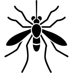 Creative Gnat Icon Vector Illustration