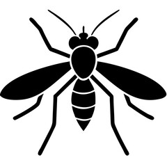 Creative Gnat Icon Vector Illustration