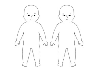 Fototapeta premium Sad and happy child