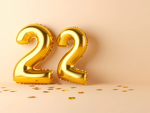 Golden Balloons Celebrating 22 Years