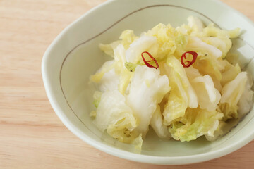 白菜の浅漬け