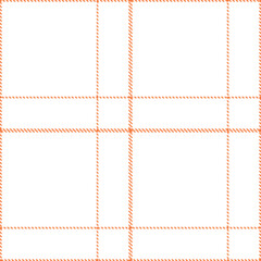 Traditional Seamless Tartan featuring Iridescent orangish and Mellow white Fabric Design