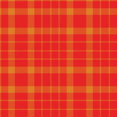 Plaid pattern seamless. Traditional pumpkin & Smoky red Tartan Fabric Design. 