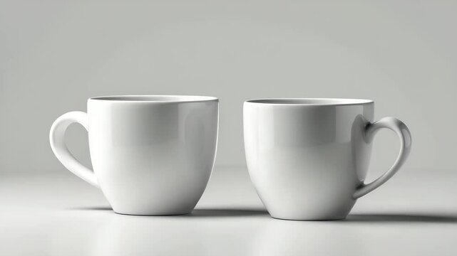 Isolated coffee cup mockup on background with clipping path.