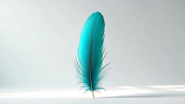 parrot feather colors on a white backdrop