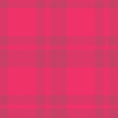 Traditional Seamless Tartan featuring Dark red pink and Highland dark pink Fabric Design